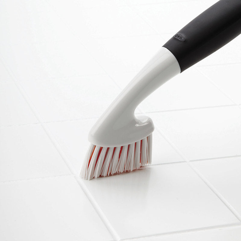 OXO Good Grips 2 in. W Hard Bristle 10 in. Plastic/Rubber Handle Grout Brush