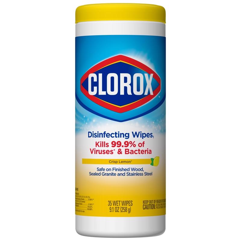 Clorox Lemon Scent Disinfecting Wipes 35 ct