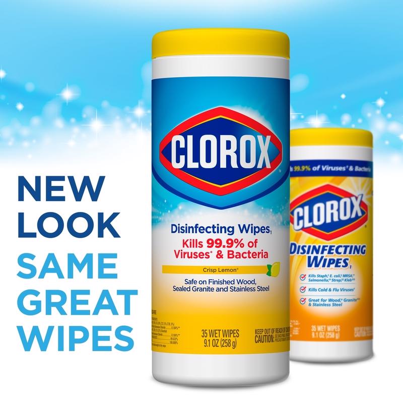 Clorox Lemon Scent Disinfecting Wipes 35 ct