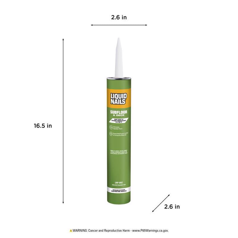 Liquid Nails Subfloor & Deck Synthetic Rubber Construction Adhesive 28 oz