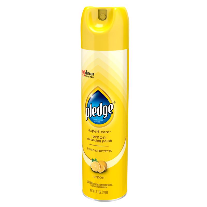 Pledge Lemon Scent Furniture Polish 9.7 oz Spray