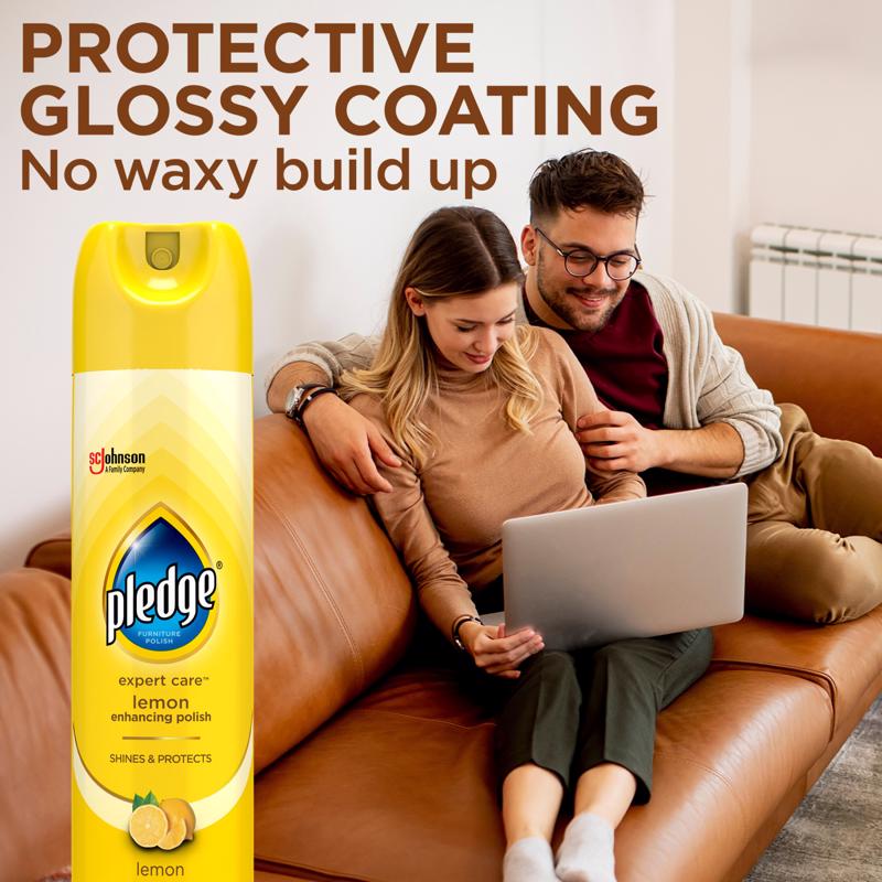 Pledge Lemon Scent Furniture Polish 9.7 oz Spray