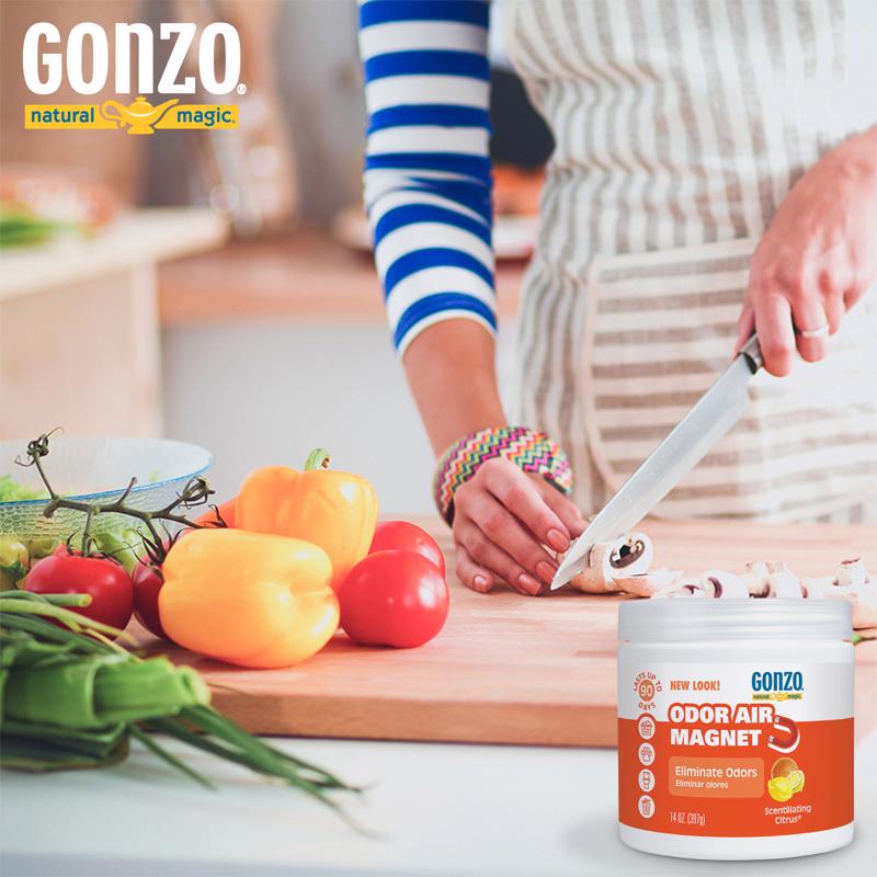 Gonzo Natural Magic Citrus Scent Odor Absorber 14 oz Gel