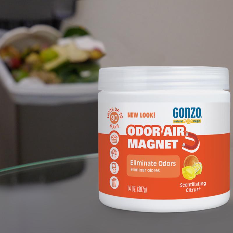Gonzo Natural Magic Citrus Scent Odor Absorber 14 oz Gel
