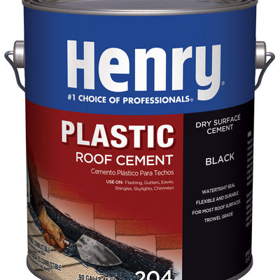 Henry Smooth Black Asphalt Roof Cement 0.9 gal