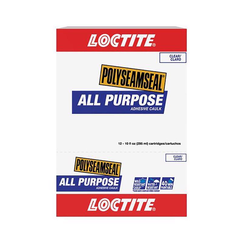 Loctite Polyseamseal Clear Latex All Purpose Adhesive Caulk 10 oz