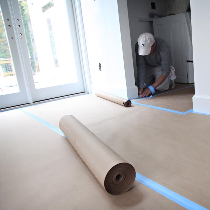 Trimaco 35 in. W X 140 ft. L X 8 mil Kraft Flooring Paper