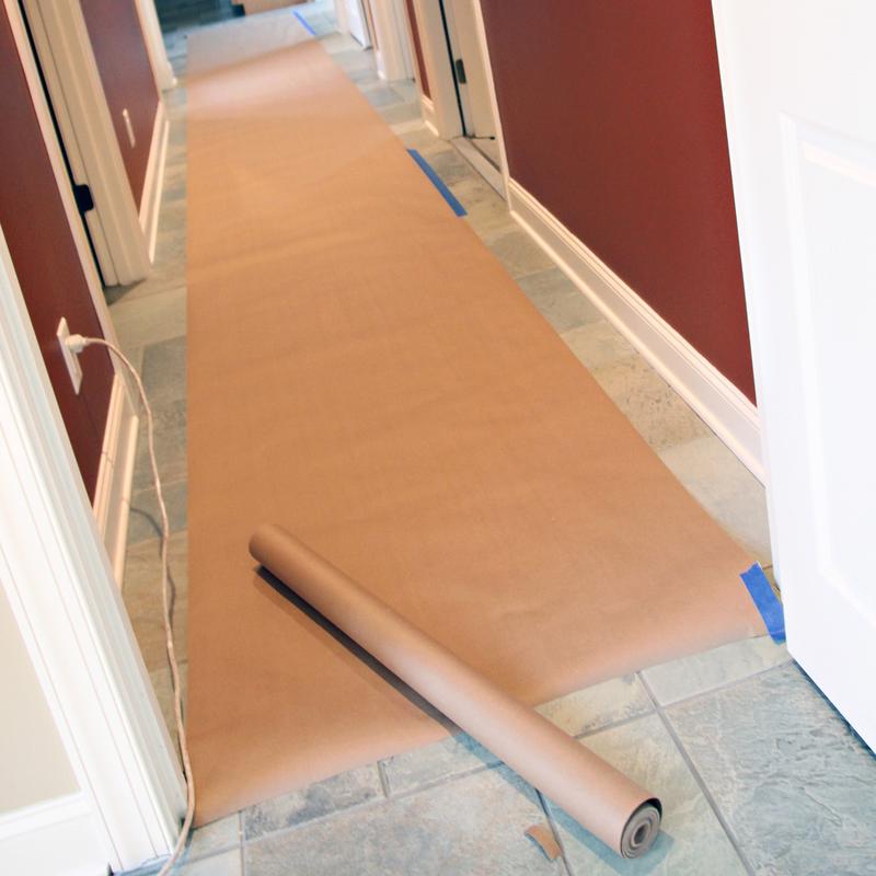 Trimaco 35 in. W X 140 ft. L X 8 mil Kraft Flooring Paper