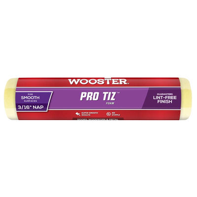 Wooster Pro Tiz Foam 9 in. W X 3/16 in. Regular Paint Roller Cover