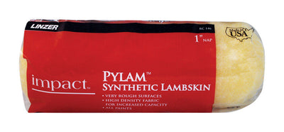 Linzer Impact Pylam Synthetic Lambskin 9 in. W X 1 in. Regular Paint Roller Cover