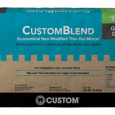 Custom Building Products Gray Thin-Set Mortar 50 lb
