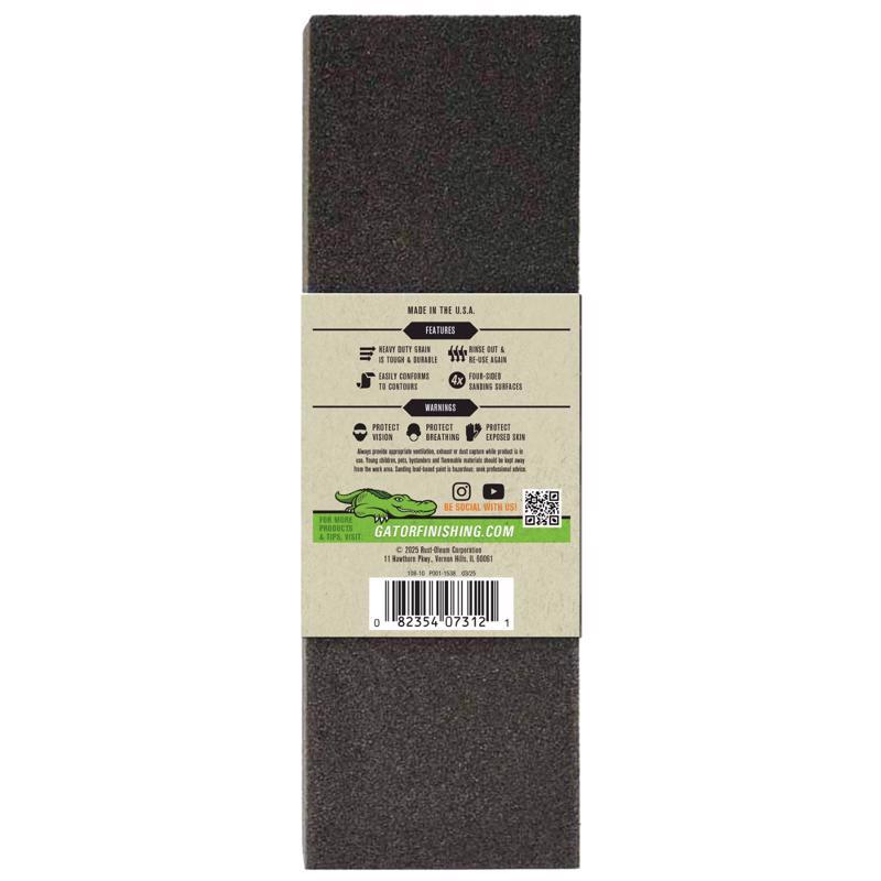 Gator 10 in. L X 3 in. W X 1 in. 80/120 Grit Assorted Sanding Sponge