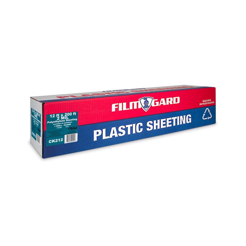 Film-Gard 12 ft. W X 200 ft. L X 2 mil Professional Grade Polyethylene Sheeting