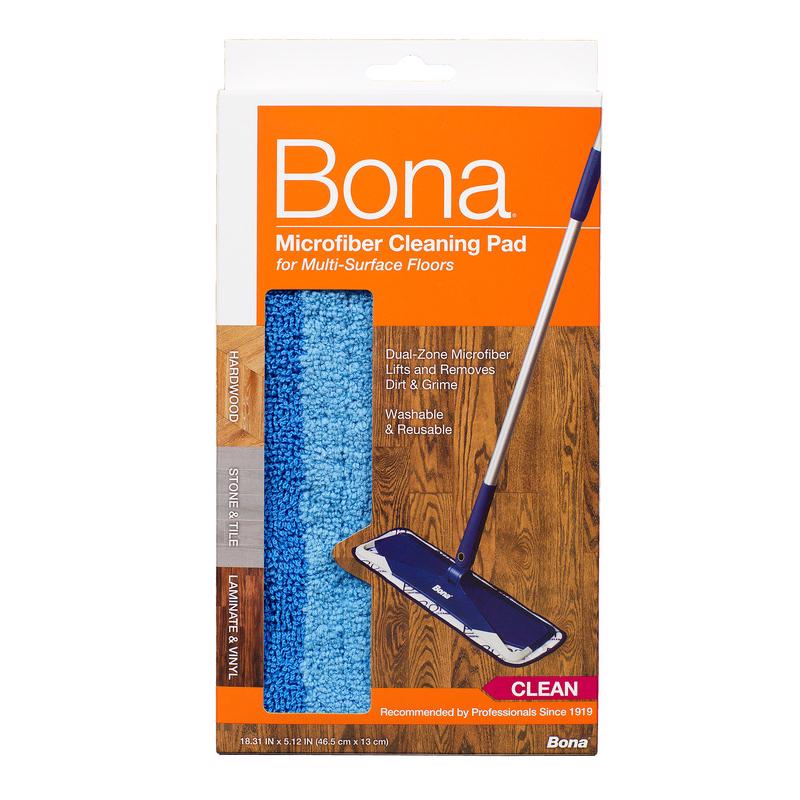 Bona Microplus 15 in. Flat Microfiber Deep Clean Pad