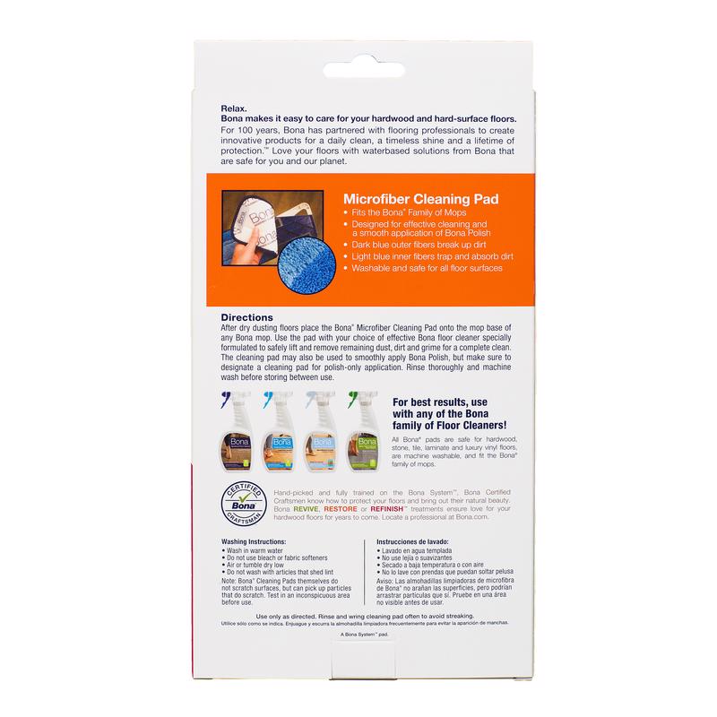 Bona Microplus 15 in. Flat Microfiber Deep Clean Pad