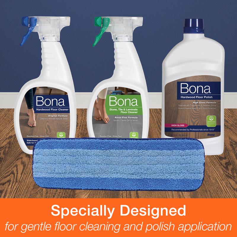 Bona Microplus 15 in. Flat Microfiber Deep Clean Pad