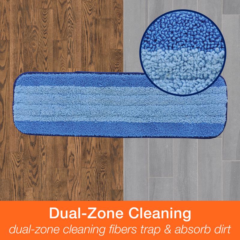 Bona Microplus 15 in. Flat Microfiber Deep Clean Pad