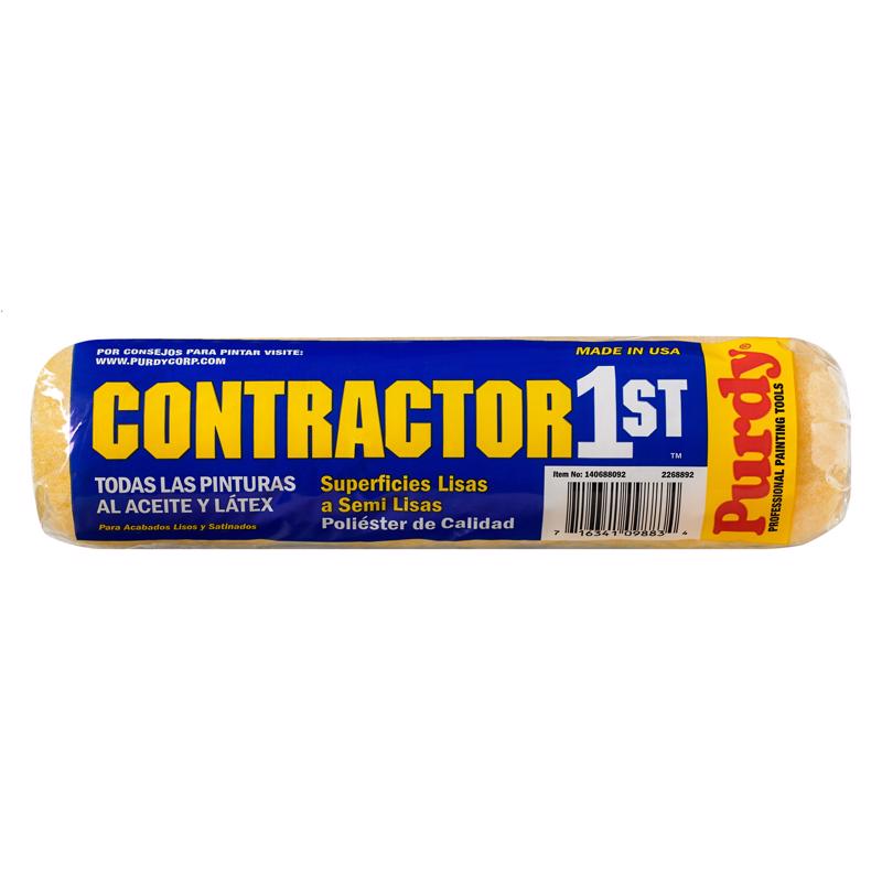 Purdy Contractor 1st Polyester 9 in. W X 3/8 in. Paint Roller Cover