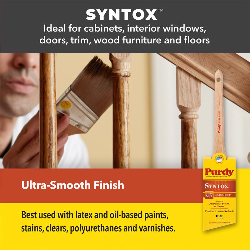 Purdy Syntox Angular 2 in. Extra Soft Angle Trim Paint Brush
