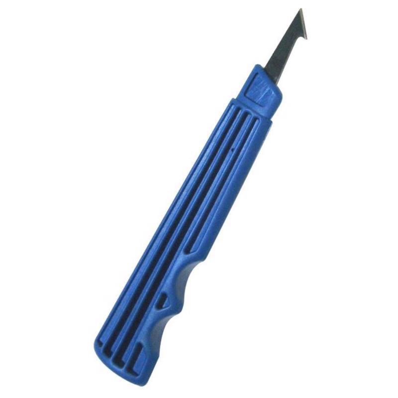 Plaskolite Optix 5 in. Fixed Blade Knife Blue