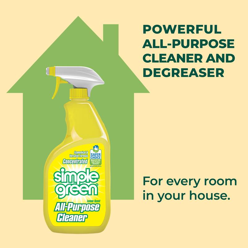Simple Green Lemon Scent Concentrated All Purpose Cleaner Liquid 24 oz