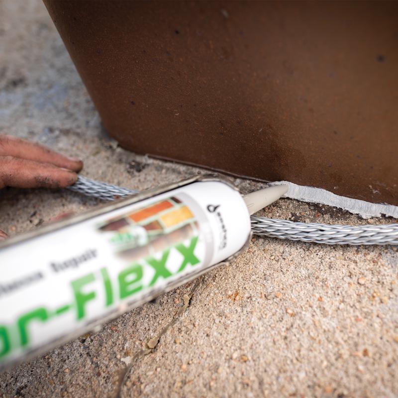 Sashco Mor-Flexx Beige Elastomeric Acrylic Latex Mortar and Stucco Repair Caulk 10.5 oz