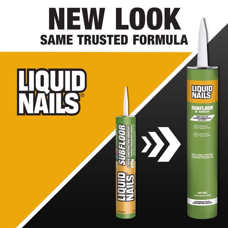 Liquid Nails Subfloor & Deck Acrylic Latex Construction Adhesive 28 oz