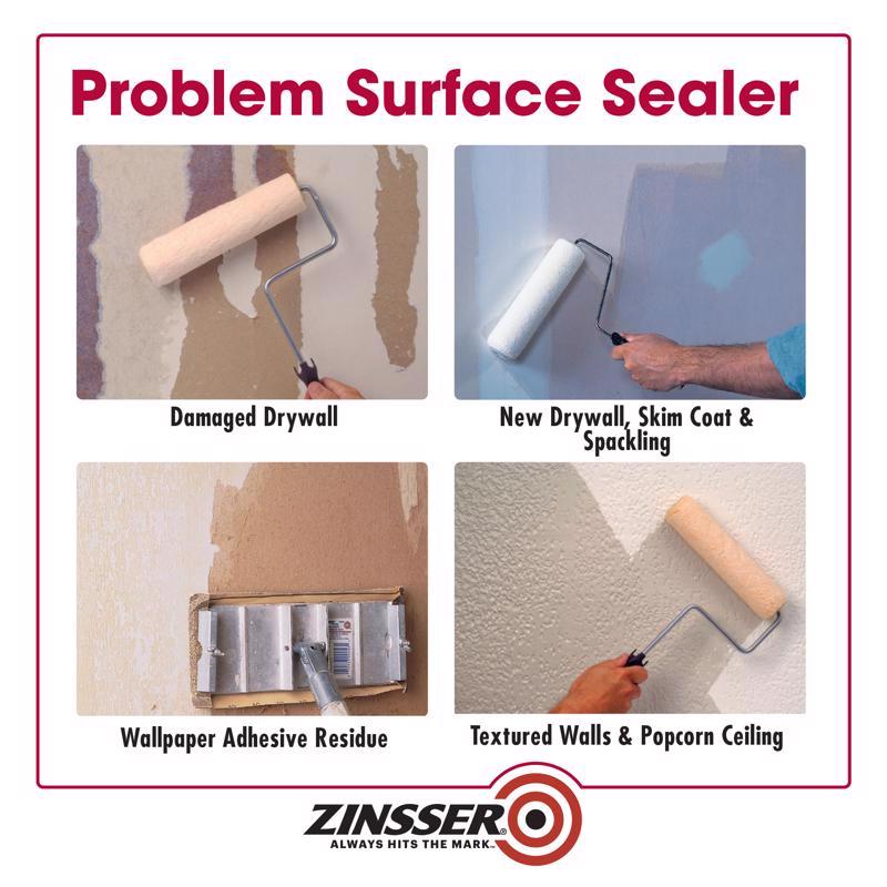 Zinsser Gardz Clear Matte Water-Based Styrenated Acrylic Sealing Primer 1 qt