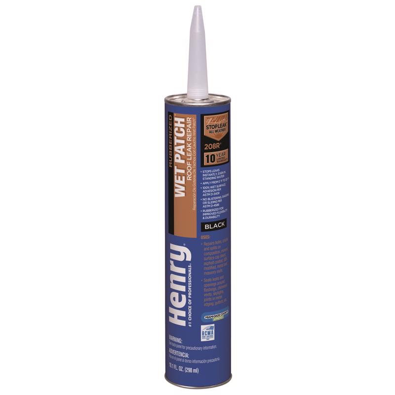 Henry Wet Patch Black Asphalt All-Weather Roof Cement 10.1 oz
