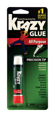 Krazy Glue High Strength Polyvinyl acetate homopolymer White All Purpose Adhesive 0.07 oz