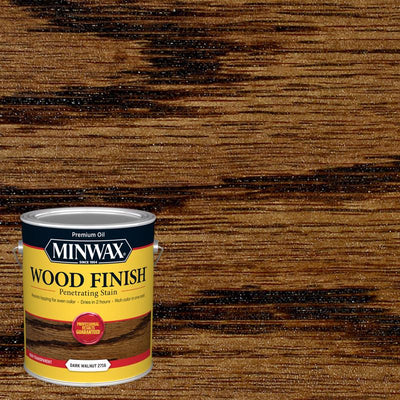 Minwax Wood Finish Semi-Transparent Dark Walnut Oil-Based Penetrating Stain 1 gal