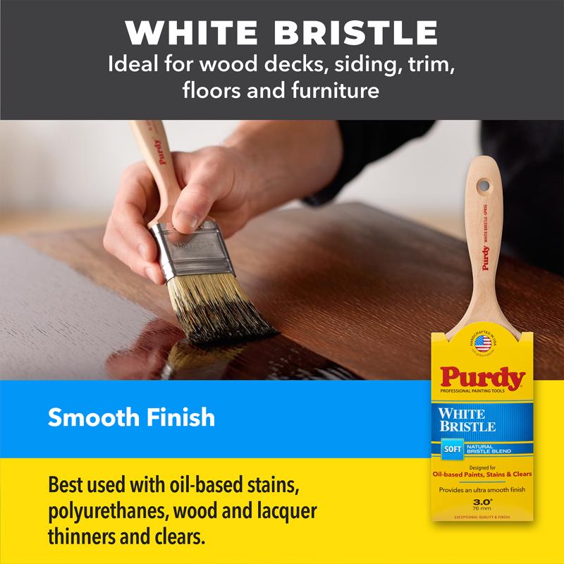 Purdy White Bristle Sprig 2-1/2 in. Soft Flat Trim Paint Brush