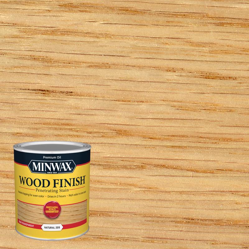 Minwax Wood Finish Semi-Transparent Natural Oil-Based Penetrating Wood Stain 1 qt