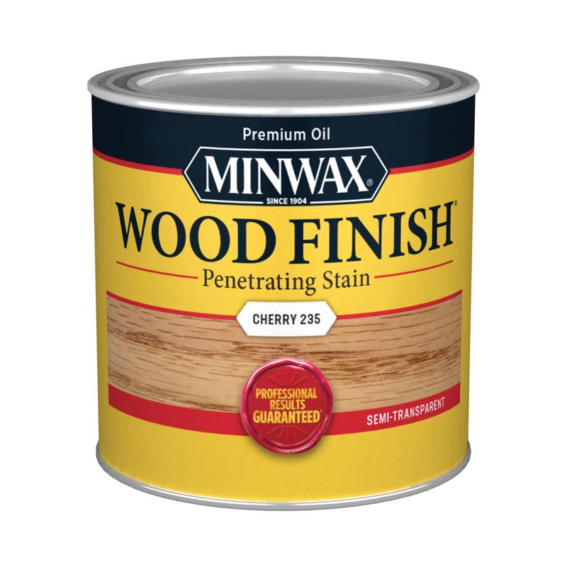 Minwax Wood Finish Semi-Transparent Cherry Oil-Based Penetrating Wood Stain 1/2 pt