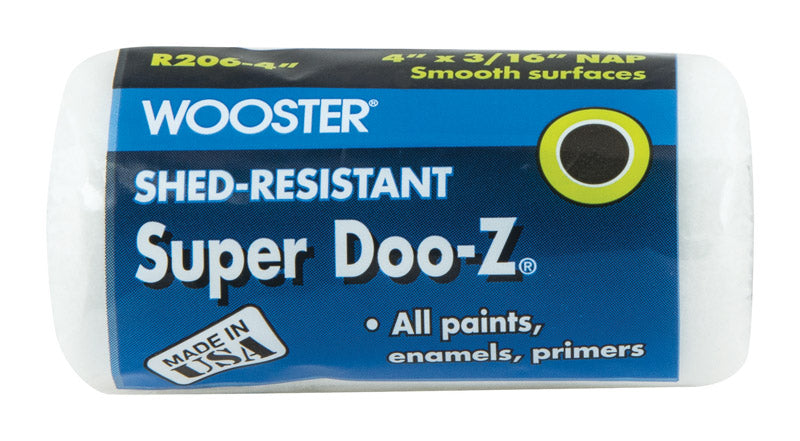 Wooster Super Doo-Z Fabric 4 in. W X 3/16 in. Regular Paint Roller Cover