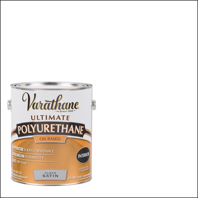 Varathane Ultimate Satin Clear Oil-Based Polyurethane 1 gal