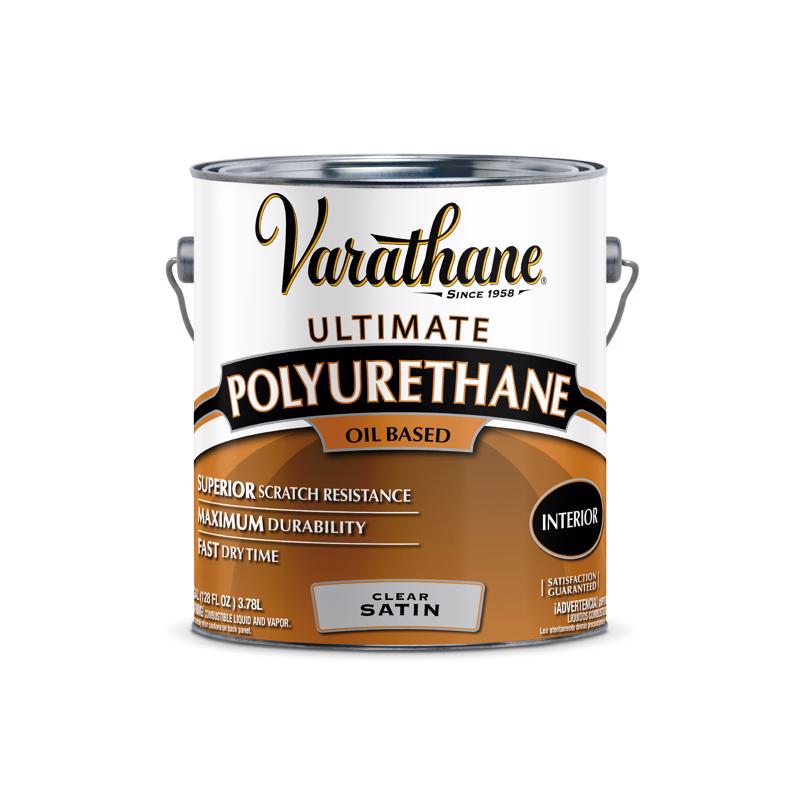 Varathane Ultimate Satin Clear Oil-Based Polyurethane 1 gal