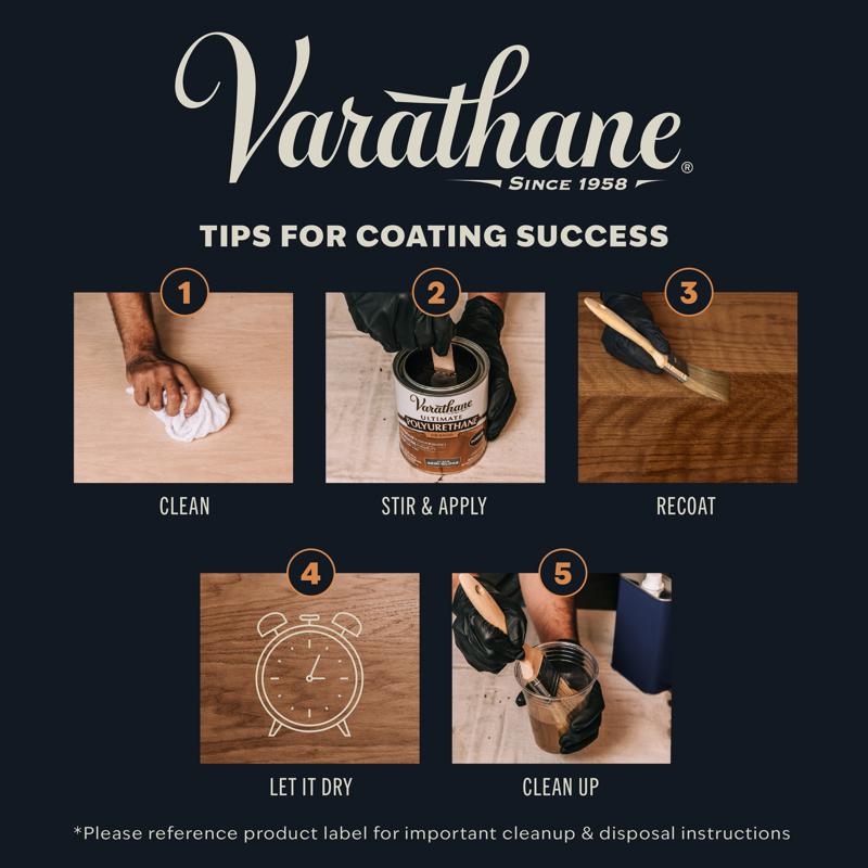 Varathane Ultimate Satin Clear Oil-Based Polyurethane 1 gal