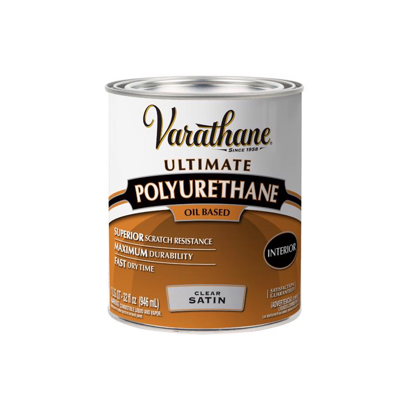 Varathane Ultimate Satin Clear Oil-Based Polyurethane 1 qt