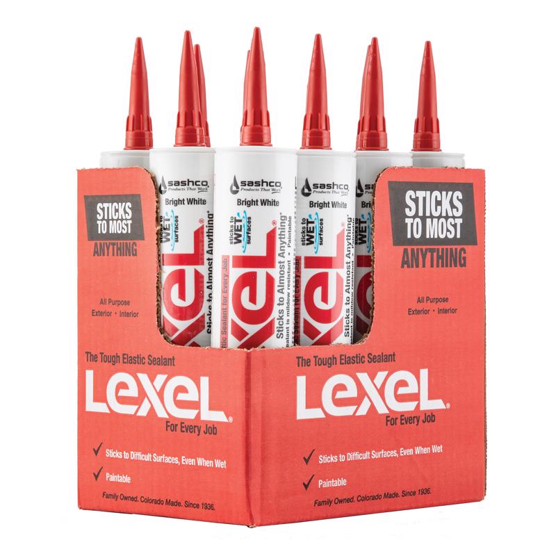 Sashco Lexel White Synthetic Rubber All Purpose Caulk 10.5 oz