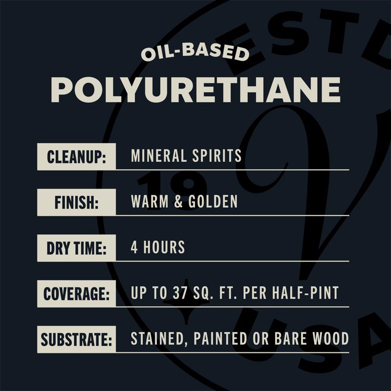 Varathane Ultimate Satin Clear Oil-Based Polyurethane 8 oz