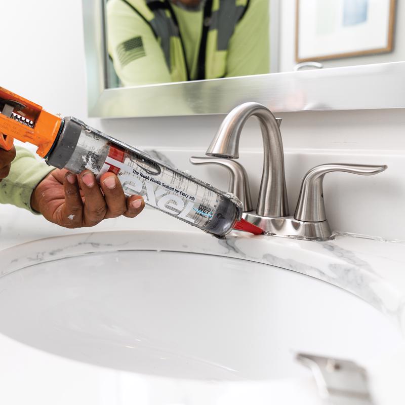Sashco Lexel White Low VOC Synthetic Rubber All Purpose Caulk 5 oz