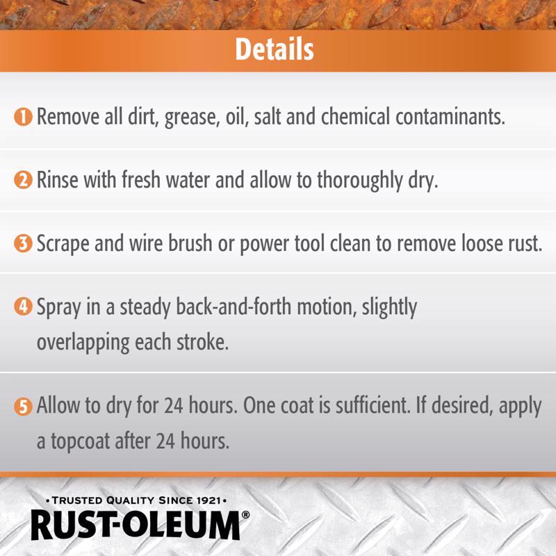 Rust-Oleum Stops Rust Indoor and Outdoor Flat Black Rust Reformer 10.25 oz