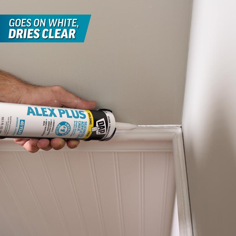 DAP Alex Plus Clear Acrylic Latex All Purpose Caulk 10.1 oz