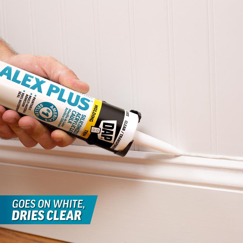 DAP Alex Plus Clear Acrylic Latex All Purpose Caulk 10.1 oz