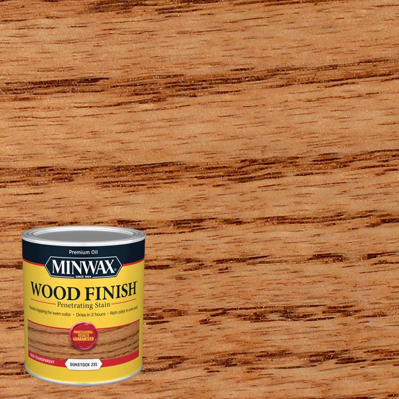 Minwax Wood Finish Semi-Transparent Gunstock Oil-Based Penetrating Wood Stain 1 qt