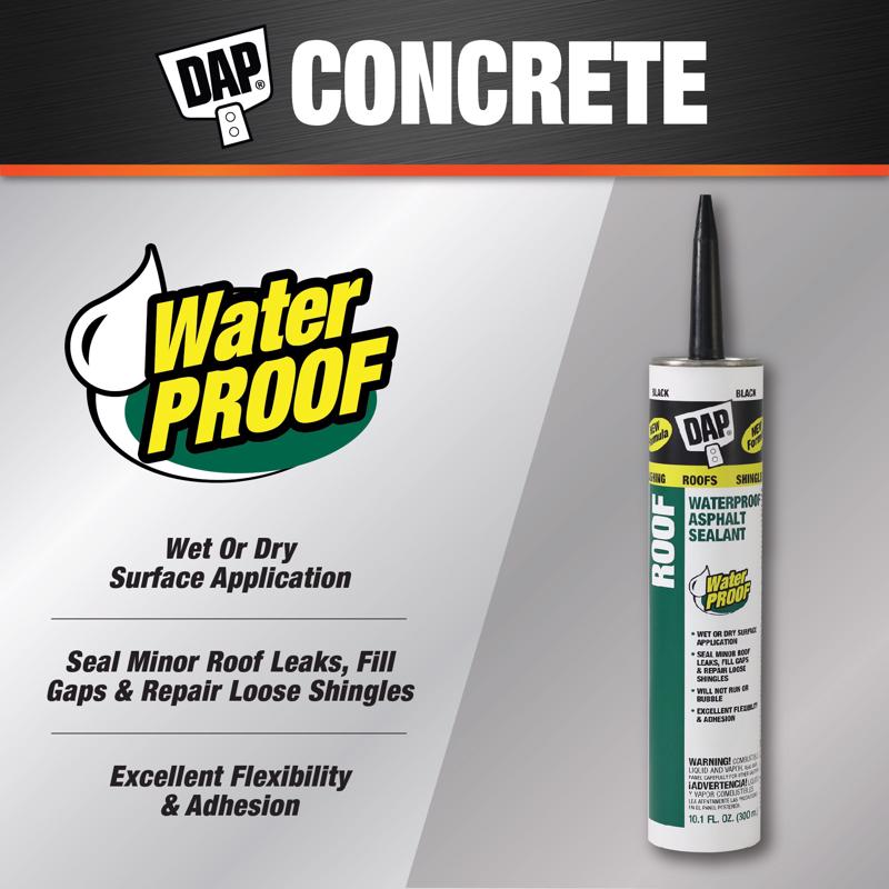 DAP Low Luster Black Asphalt Roof Sealant 10.1 oz
