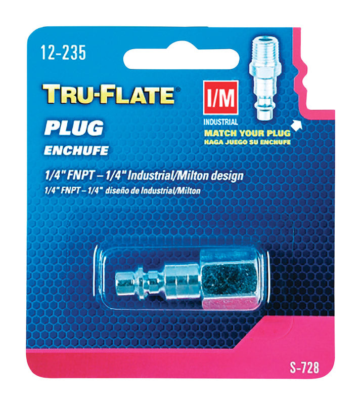 Tru-Flate Steel Air Plug 1/4 in. Female
