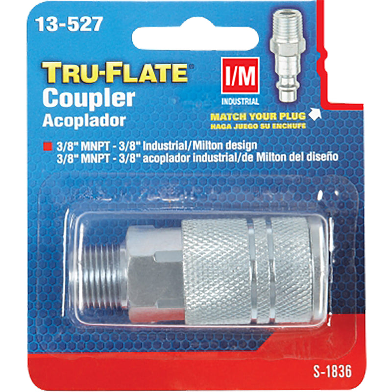 Tru-Flate Steel Quick Change Coupler 3/8 in. Male