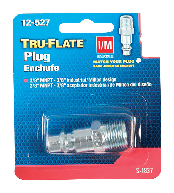 Tru-Flate Steel Air Plug 3/8 in. Male